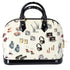 Louis Vuitton Alma Sticker Animation Handbag White Black Multi Patent Leather